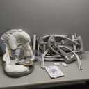 Ingenuity Swing 'n Go Deluxe 5-Speed Baby Swing with Cushioned Harness - Foldable, Portable, 2 Plush Toys & Sounds, 0-9 Months 6-20 lbs (Bella Teddy)