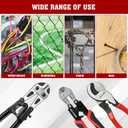 TOOLEAGUE 3Pcs Bolt Cutter Pliers Set,8"and 14" Heavy Duty Bolt Cutters,10" Wire Cable Cutter with Storage Bag,CR-V Blade, Easily Cut Locks, Screws,Rods, Chains