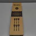 Riveira's 6-Piece Kitchen Essentials - Wooden Spoons for Cooking and Comprehensive Cooking Utensils Set (Light Teak)