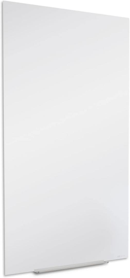 Quartet Glass Whiteboard, Magnetic Dry Erase Board, Wall Mounted Whiteboard for Office, School and Home, 28"W x 50"H, White (Q012850IMW)