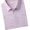 M MAELREG Golf Shirts for Men Short Sleeve Heather Jacquard Textured Stretch Moisture Wicking Performance Mens Polo Shirts (XL)