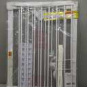 Cumbor 29.7-54.2" Wide Baby Gate for Stairs, Mom's Choice Awards Winner-Self Closing Dog Gate Indoor for Doorways, No Drilling Pressure Mounted Pet Gates for Kids, Easy Walk Through Safety Gate, White