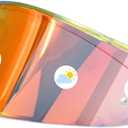 Compatible With K6S Visor K6 Face Shield Replacement Tinted Visor Helmet Accessories (Clear Red to Gold Red)