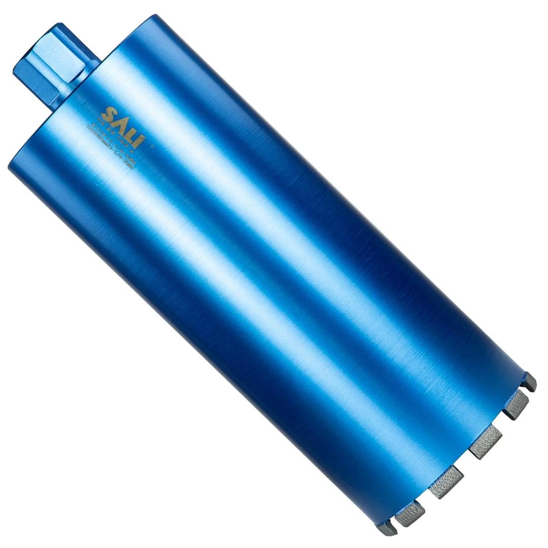 SALI Wet Diamond Core Drill Bits 6"/152mm Diameter, 15"/380mm Drilling Depth Concrete Core Drill Bit, 1-1/4-7" Thread Core Bit Turbo Laser-Welded Segments with Rebar, Brick, Block, Masonry, Stone