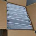 Cardinal Economy 3-Ring Binders, 1.5", Round Rings, Holds 350 Sheets, ClearVue Presentation View, Non-Stick, White, Carton of 12 (90631)