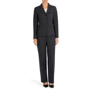 Le Suit Women's Three-Button Blazer & Wide-Leg Pant, 2pc Set 10P