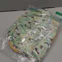 SYCOOVEN Cat Tunnel Bag for Indoor Cats, Pet Collapsible Tunnel Crinkle Sack Bag with 1 Little Mouse & Toy Ball, Crinkle Paper Interactive Cat Toys Hide and Seek(Green Pattern)