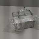 Desk Storage Organizer with 12 Mini Drawers, Clear Desktop Craft Drawer Cabinet, Stackable Storage Box Caddy for Makeup Jewelry Office Craft Supplies (Grey)