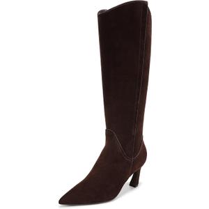 Naturalizer Women's Emily Knee High Boot Chocolate Bar Brown Leather 7.5 M