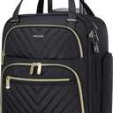 Softside Carry On Luggage With Wheels, Airline Approved 16-Inch Carry On Suitcase With Durable Lock, Lightweight Underseat Carry-On Bag For Travel Men & Women (Black)