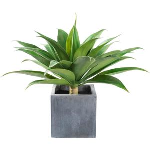 Velener Artificial Plant Outdoor Agave - Large Size UV Resistant Fake Agave Plants for Indoor and Outdoor Succulents Decor(28 Inch) (Green)