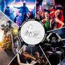 High Fidelity Concert Earplugs for Concerts MusiciansEarplugs for noise reduction24db Advanced Filter Technology Ear Protection for Music Festivals,DJ's, Nightclub, Drummers - 2 PairsSilver
