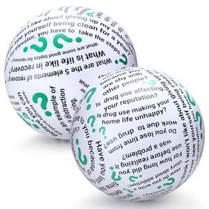 Foilswirl 2 Pcs Addiction Recovery Ball 24 Inch Addiction Sobriety Toys Games Tools for Addressing Substance Abuse Mental Health Enhancement and Preventing Relapse
