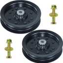 2 Pack 753-08171 Idler Pulley Kit Replaces Cub Cadet 756-04129B Idler Pulley 756-04129B, Idler Pulley 753-08171, MTD 75308171, 756-04129, 956-04129 753 08171 for Cub Cadet RZT50, LTX1040 Decks