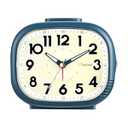 Tinload Loud Alarm Clock for Heavy Sleepers Adults, Silent No Ticking, Battery Operated, Glow in Dark dial, Lighted on Demand and Snooze(Blue)