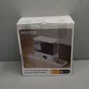 ROJECO Automatic Cat Feeder and Water Dispenser,36Cups/8.5L 2-in-1 Stainless Steel Bowls Large Capacity Cat Food Dispenser and Gravity Water Fountain for Cats Small Dogs Puppies Kittens Pets (White)