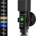 AQUANEAT Aquarium Heater, 50W Small Betta Fish Tank Heater, Mini Preset Water Thermostat with a Thermometer