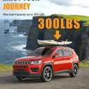 KINGGERI 300lbs Roof Racks Cross Bars Fit for Jeep Compass 2018-2026, Aluminum Heavy Duty Roof Rails Crossbars Rooftop Cargo Basket Carrier Bag Luggage Rails Kayak Canoe Snowboard Skiboard Bike