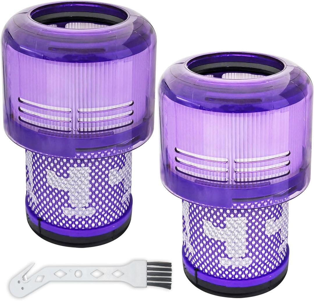 2-Pack V11 V15 Vacuum Filter Replacement Compatible with Dyson V11 Torque Drive, V11 Animal, V11 Absolute, V11 Complete, V15 Detect, V15s Detect Submarine, SV14, SV15, SV17, SV22, SV28, SV47