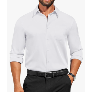 COOFANDY Mens Dress Shirts Long Sleeve Business Casual Button Down Shirts Regular Fit Formal Shirts, Size XXL 