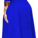 African Long Dresses for Women Elegant Church Dresses Print Maxi Dress High Waist Cocktail Bohemian Vintage Party Outfits (M)