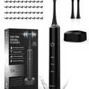 Voraiya Electric Flosser for Teeth Reusable Dental Floss with 50 Replacement Heads,Dentist Recommended Tooth Flossers,Water Flosser Alternative,Portable Dental Floss Picks for Adults,Travel