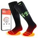 Heated Socks for Men Women, APP Control Electric Heated Socks Rechargeable Washable, Battery Heated Socks Foot Warmer Socks for Hiking Biking Camping Skiing Hunting Outdoor Work, Heating Thermal（M)