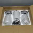 VONLUCE Pendant Lights Kitchen Island, Brushed Nickel Pendant Light Fixtures with E26 Base & Adjustable Cable, Modern Pendant Lighting with Glass Shade for Living Room Bedroom Hallway, 3 Packs