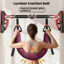 Back Stretcher, Lumbar Traction Device, Spine Decompression Belt, Spinal Back Stretcher Belt, Portable Stretching Device