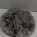 MOONSHOW Ombre Grey Afro Puff Drawstring Ponytail Natural Kinky Curly Ponytail Hair Extension for Black Women African American short Kinky Ponytail Drawstring(Ombre Grey)