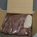 6 Pack 18 Inch Neutral Christmas Stockings Rustic Brown Tan Beige Fur Stocking Ornaments Soft Plush Farmhouse Stockings for Christmas Tree Fireplace Family Holiday Party Decoration