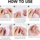 2 x Semi Cured Gel Nails Strips - 28 pcs UV Gel Nail Stickers for Women Work with Any UV Lamp, Long Lasting Nail Wraps for Home DIY Nails Art (Colorful Butterflies)