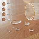 LovePads 2mm Thick Frosted Round Table Cover Protector 48 Inch for Dining Room, PVC Plastic Table Pads