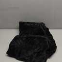 Whale Flotilla Flannel Fleece Throw Blanket for Couch, Soft Fluffy Velvet Sofa Blanket with Decorative Vintage Pattern for All Season, Warm and Lightweight, 50x60 Inch, Black