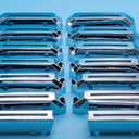 14Pcs Grille Trim Covers Truck Main Grille insert Trim Compatible with 2021-2023 Ford F-150 XL/XLT (Chrome)