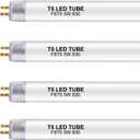 12 Inch F8T5/WW LED Replacement Bulbs, 3000K Warm White, T5 LED 5 Watts Replace Fluorescent Bulb with LED, Replacement Tube for Counter and Cabinet Fixture, 4 Pack