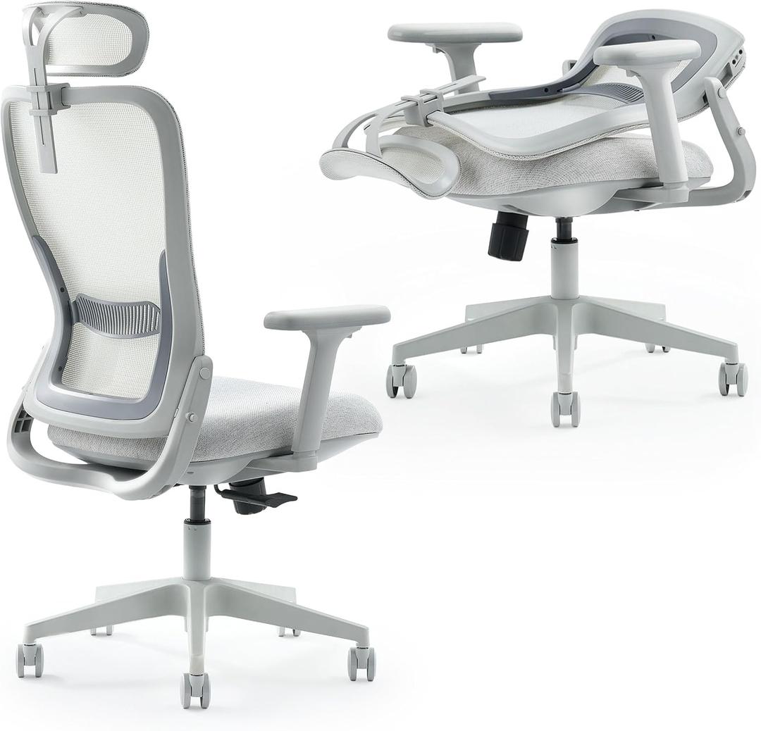 Tervo Model Y | Folding Office Chair for Small Spaces | Gaming Chair for Adults & Kids | Ergonomic Mesh Computer Chair | Foldable Desk Chair Home Work |, Oversized