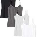 Amazon Essentials Women's Slim-Fit Camisole, Pack of 3, XXL