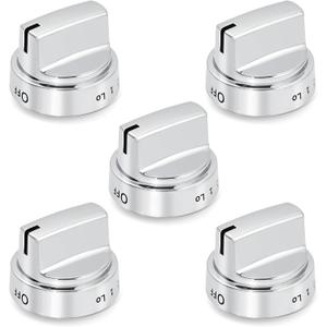 Allstare WB03X24818 222D5786P010 Stove knobs Replacement Parts for GE Stove Parts KIP 5G92 GE Gas Range Burner Cooktop Control Knobs Plastic General Electric Oven knobs 5 Pcs