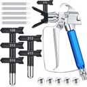Zhengmy 12 Pcs Airless Paint Sprayer Gun with Nozzle Guard Spray Tips and Airless Paint Spray Gun Filter for Spraying Machine Accessories (109,213,313,413,515)