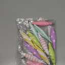 Hungdao 12 Pcs Pastel Macaron Colors Christmas Ornaments 6.3 Inch Droplet Stripe Dot Hanging Christmas Ornaments for Xmas Tree Decor for Home and Holiday Party Xmas Trees Accessories