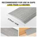Bnell Floor Transition Strip Floor Cover Strip Self Adhesive Vinyl Laminate 2" Floor Flat Divider Strip for Joining Floor Gaps and Doorway Transitions (19.68Ft, White Wood Grain)