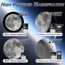 Hawkko Telescope, 90mm Aperture 900mm Astronomical Refractor Telescope for Adults High Powered - Multi-Coated Professional Telescopes for Astronomy Beginners with AZ Mount, Carry Bag, Phone Adapter