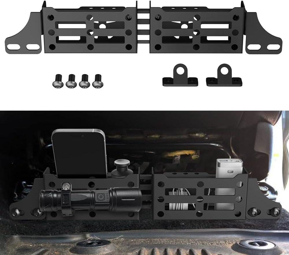 Car Seat Brackets Storage Basket - Universal Molle Panel Organizer Compatible with Toyota Tacoma 4Runner Lexus GX460/GX470 | Tactical Gear Mounting System & Quick Installation