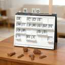 Playbook'd Hangman Game Magnetic Cowboy - 3D Printed Letter Board Games Packaged Like Books, Book Board Games with 52 Letter Cards, Vocabulary Words Spelling Challenge Table Games