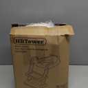 HBTower Potty Training Seat with Step Stool Ladder for Toddlers, Adjustable Kids Toilet Seat with Splash Guard, Anti-Slip Pads & Safety Handles, Comfortable Potty Chair for Boys & Girls (Grey)