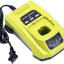 Elefly P117 Compatible with Ryobi 18V Battery Charger, Compatible with Ryobi 12V-18V ONE+ Lithium NiCad NiMh Battery P102 P103 P107 P108 P109 P189 P190 PBP002 PBP005