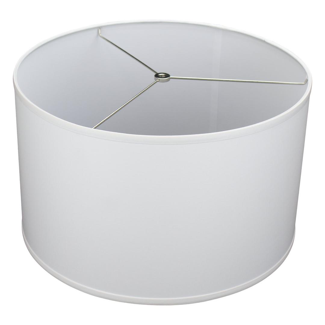 FenchelShades.com 18" Top Diameter x 18" Bottom Diameter 12" Height Cylinder Drum Lampshade USA Made (Linen White) FenchelShades.com 18" Top Diameter x 18" Bottom Diameter 12" Height Cylinder Drum Lampshade USA Made (Linen White)