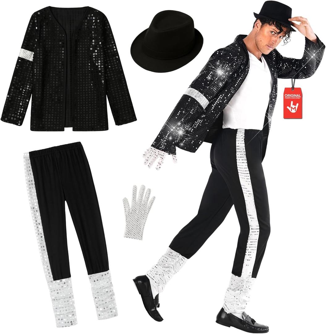 Morph Popstar Costume, 80s Costumes For Men, 90s Retro Outfits, Halloween Costumes For Adults, Halloween Costume For Men (XX-Large)