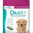 Oravet Dental Hygiene Chews for Large Dogs Over 50Lbs 14Count
